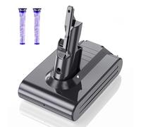 6000mAh Replacement for Dyson V7 Battery: Li-ion Battery for Dyson V7 SV11 Compatible with Animal Fluffy Mattress Trigger Motorhead Absolute and Total Series Vacuum Cleaner with 2 Filters