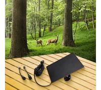 6000mAh Solar Panel for Hunting Game Cameras, 3W 5V Monocrystalline with Built-in Lithium Battery, IP66 Waterproof, Type-C Input, Compatible with WingHome, Bushnell, Spypoint and Most 3G/4G 5V Models