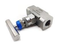 6000psi 1/4" 3/8" 1/2" BSP NPT M20 Female Bulkhead 304 316L Stainless Steel Needle Valve Flow Control(1l2 BSPP F-F SS304)