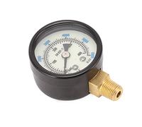 6000psi Dual Scale Pressure Gauge, Aluminum Alloy and Brass Vacuum Filled Pressure Gauge with 1/8 NPT Bottom Connection for CO2 Aerated Bottle, Air Water Gas Oil Fuel