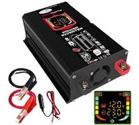 6000W/4000W Car Power Inverter Modified Sine Wave Dual USB Car Inverter Converter DC 12V to AC 110V/220V Voltage Transformer(4000W Red,12V 220V)