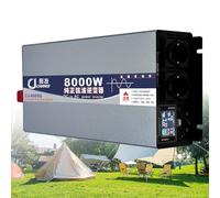 6000W/8000W Pure Sine Wave Inverter - 12V/24V/48V/60V/72V to AC 110V/220V Solar Power Converter with Dual Cooling Fans for Home, RV, Camping, Outdoor, Emergency Backup
