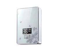 6000W Electric Hot Water Heater Instant Shower Tankless Watering Heaters Bathroom LED Display Kitchen Quick Heating Tap Widely Applied(White)