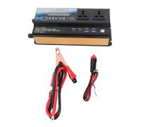 6000W Peak Car Power Inverter High Efficiency Modification Sine Wave Converter with 2 USB 2 Type C Ports LED Light for Camping Road Trips Travel Aluminum Alloy (A(12V))