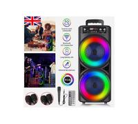 6000W Portable Bluetooth Speaker Sub woofer Heavy Bass Party+Remote
