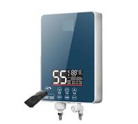 6000W Portable Electric Water Heater Instant Heating Constant Temperature Household Bathroom Shower Machine Energy-Saving Easy to Use(Blu)