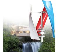 6000W Vertical Wind Turbine Generator, 3-Blade Home Wind Power System, Efficient MPPT Charge Controller, 12V Off-Grid Renewable Energy Solution for Sustainable Living