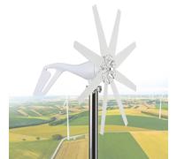6000W Wind Power Turbine Generator Windmill Power Generator Kit 8-Blade Automatically Adjust The Windward Wind Generator, Vertical Axle Wind Turbine Kit with Controller,12V