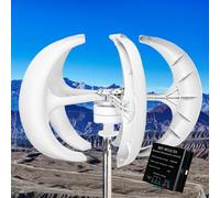 6000W Wind Turbine Generator 5 Blades & Controller Low Noise 12V/24V/48V Small Wind Power System for Home Energy Solutions Efficient Renewable Energy Source