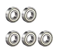 6003ZZ Double Shield 6003-2Z 80103 Deep Groove Ball Bearings, Chrome Steel Bearings, 17 mm x 35 mm x 10 mm, Pack of 5