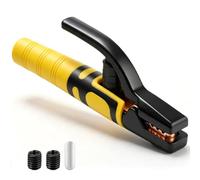 600A Heavy Duty Welding Electrode Holder, Yellow Stick Welding Stinger with Forged Copper Jaw, ARC MMA Welder Clamp with Multi-Angle Grip & Heat Insulated Handle