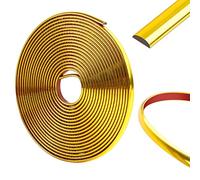 600cm-8mm Self-Adhesive Tile Edging Trim, Tile Trims and Edgings, DIY Tile Trim for Vehicle Trims, Bumper Strips, Backsplashes, Tile Edges and Corner Trims(Gold)