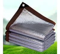 600cm x 900cm Reflective e ClothHeat Protect Sunblock Mesh Fabric with Eyelets for Camping Garden Greenhouse and Dog Shelter Cover