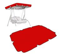 600D High Quality Silver Coated Oxford Cloth Outdoor Swing Canopy Replacement Windproof Heavy Duty Rip Proof Outdoor Swing Chair Canopy for Lawn Garden, Party ,red-195*125*15cm