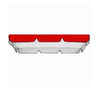 600D High Quality Silver Coated Oxford Cloth Porch Swing Canopy Waterproof,UV Protected Hammock Swing Cover for Lawn Garden, Party ,red-195*125*15cm