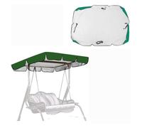 600D High Quality Silver Coated Oxford Cloth Swing Canopy Replacement Cover Waterproof,UV Protected Canopy Replacement Cover for Lawn Garden, Party ,green-164*114*15cm