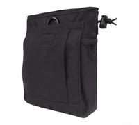 600D Nylon Tool Belt Pouch 20cm Drawstring Waist Bag Multi-Pocket Climbing Chalk Bag 180g Lightweight Storage Hunting Gear Waist Pouch 20x15cm Tear-Resistant Nylon Outdoor Tool Holder Bag 600D (Black)