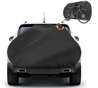 600D Oxford Bike Cover for 2 Bikes Transportation on Rear, Heavy Duty Tear-resistant Bike Covers for Outside Storage, Waterproof Anti Rain Dust Outdoor Bicycle Cover for Transport 1 Bike w Storage Bag