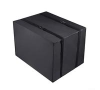 600D Oxford Cloth Air Conditioner Cover for Window AC Units,Weatherproof Protective Dust Case with Adjustable Straps to Shield from Rain Snow and Wind,Black(64.8x52.1x45.7cm)