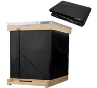 600D Oxford Cloth Bee Hive Insulation Wrap with Aluminum Foil & Pearl Cotton Lining, Adjustable Winter Hive Cover for Honeybee Colonies, Ventil