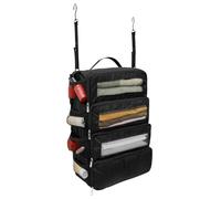 600D Oxford Cloth Hanging Travel Organizer 37x22.8x50cm Waterproof Tear Resistant Suitcase Organiser Bags Luggage Packing Cubes for Wardrobe Storage Business Trip Camping Adventure Vacation(black)