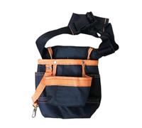 600D Oxford Cloth Tool Bag Belt Waist Bag Pouch Waist Pocket Outdoor Work Hand Tools Hardware Storage Electrician Gardening Tool for Carpenters Gardeners Electrician(Orange)