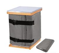600D Oxford Cloth Winter Beehive Cover Offering Windproof and Waterproof Insulation to Maintain Hive Health During Cold Weather