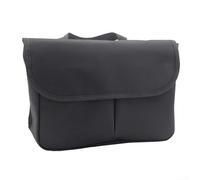 600D Oxford Fabric Walker Storage Bag, Hanging Type for Wheelchair or Mobility Walker, 30x10x22 cm with 3 Compartments (Black)
