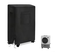 600D Oxford Portable Evaporative Cooler Cover with Handles and Vents, Waterproof Swamp Cooler Protection for Outdoor AC Units, Black 21x15x32 Inch(22 x 12 x 28inch)