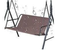 600D Oxford Replacement Cover for 2/3 Seater Outdoor Swing Chair, Waterproof & UV-Resistant, Size: 127x50x50cm, Brown, Perfect for Garden & Patio Use