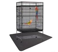 600D Polyester Birdcage Mat Offering Waterproof Performance and Bottom Grip to Keep Cage Anchored and Floor Dry