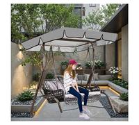 600D Silver-Coated Ox Canopy Cover for Patio Garden Swing Weather-Resistant Replacement for Outdoor Par & Hollywood Swing UV Protect & Easy Installat