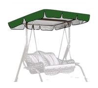600D Silver Coated Oxford Cloth Swing Canopy Replacement Cover Waterproof,UV Protected Swing Chair Canopy for Lawn Garden, Party,green-195 * 125 * 15cm