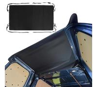 600D Waterproof Durable RV Rear Barn Door Awning Cover, Black Rear Barn Door Awning Cover Waterproof Sunshade