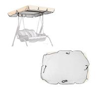 600D Windproof Silver-Coated Ox Fabric Swing Canopy Cover - Tear-Resistant Replacement for Hollywood Glider Ideal Outdoor Protect for Patios & Yards