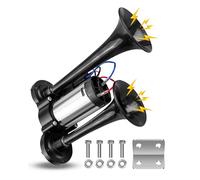 600DB Air Horn Dual Trumpets, Super Loud Car Electric Horn Kit with Air Compressor, for Any 12V Car Motorcycle SUV Truck Boat Train