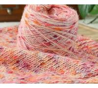 600g Colorful Dot Mohair Rainbow Bean Yarn Soft and Waxy Handmade DIY Material for Knitted Scarf Hat Men and Women Sweater