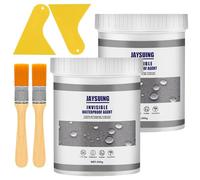 600g Transparent Waterproof Coating Agent, 2 Pcs Invisible Waterproof Agent, Super Strong Clear Insulation Leak Sealer, Transparent Insulation Sealant for Outdoor Home Bathroom Toilet Roof Patio Floor