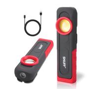600LM Detailing Light Rechargeable, CRI 95+ Paint Correction Inspection Light with Magnetic Base & Hook, 2700/4500/6500K, Handheld LED Swirl Finder Light for Auto Detailing & Color Matching (1 Pack)
