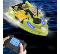 600m Gps Fishing Bait Boat, Wireless Remote Control Fishing Bait Boat, Automatic Bait Boat With Auto Cruise And Led Light, 4 Bait Containers & 2kg Load Fish Finder, With12000mahbattery