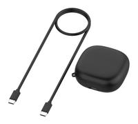 600mAh Charging Case for SHOKZ OpenFit2 / OpenFit2+ (T920 / T921) Headphones, 3.5 Times Full Charges, Fast Charging with Overload Protection, Black, 69g, with Charging Cable