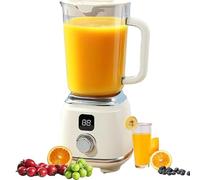 600ml Blender Smoothie Maker, 50W Juicer Machines with Sharp Stainless Steel Blades, 2 Speed and Pulse Ice Crushing for Milkshake, Juice, Food and Vegetable Drinks black (White)