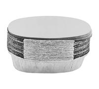 600ML Disposable Aluminium Foil Containers Oval Pie Dishes with Lids -Ideal for Baking, BBQ, Cooking Christmas Party and Meal Prep Tray Disposable Pans Perfect for Home and Takeaway (25)