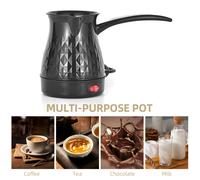 600ml Electric Turkish Coffee Pot 600W Stainless Steel Black