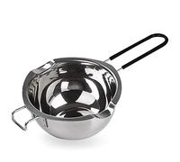 600ML Stainless Steel Double Boiler Pot with Heat Resistant Handle For Melting Chocolate, Butter,Candle and Soap Making