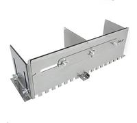 600mm Adjustable Notched Trowel Mortar Comb, Stainless Steel Plaster Grooving Tool for Fast and Even Floor Tile Adhesive Application, Flat Sand Leveling,60cm