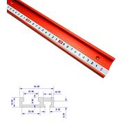600mm Aluminum Alloy Miter T-Track T-Slot with 1M Metric Measuring Tape For 45 Model