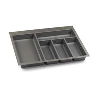 600mm Basalt Grey Cutlery Tray for Blum Tandembox 422mm x 512mm Storage Compartments Non Slip Texture