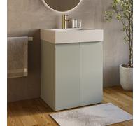 600mm Green Freestanding Vanity Unit with Basin - Panama