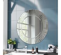 600mm Round Double Layer Mirror Nes Home Silver One Size
